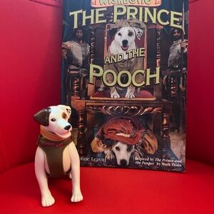 Wishbone book with Dog Figurine